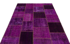 Apex patchwork carpet purple 22271 160 x 230 cm