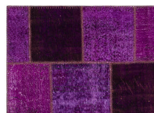 Apex patchwork carpet purple 22271 160 x 230 cm