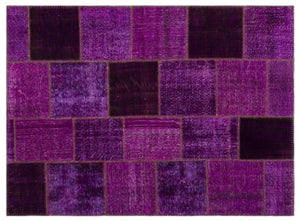 Apex patchwork carpet purple 22271 160 x 230 cm