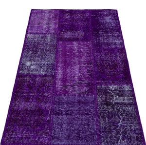 Apex patchwork carpet purple 25888 80 x 150 cm
