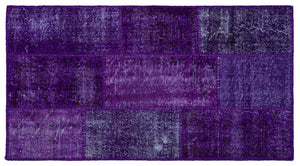 Apex patchwork carpet purple 25888 80 x 150 cm