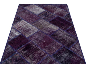 Apex patchwork carpet purple 26251 120 x 180 cm