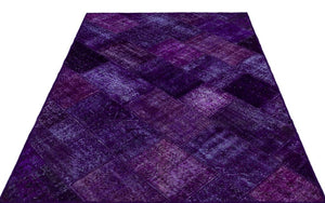 Apex patchwork carpet purple 26316 160 x 230 cm