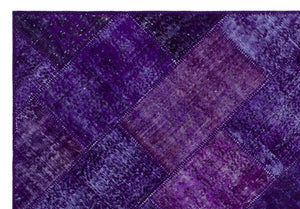 Apex patchwork carpet purple 26316 160 x 230 cm