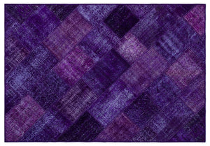Apex patchwork carpet purple 26316 160 x 230 cm