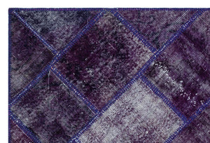 Apex patchwork carpet purple 26545 120 x 180 cm