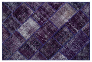 Apex Patchwork Halı Mor 26545 120 x 180 cm