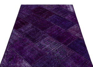 Apex patchwork carpet purple 26730 120 x 180 cm