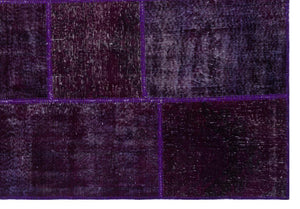 Apex patchwork carpet purple 31334 190 x 280 cm