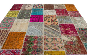 Apex Patchwork Carpet Naturel 20348 246 x 308 cm