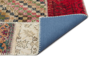 Apex Patchwork Carpet Naturel 20373 247 x 308 cm