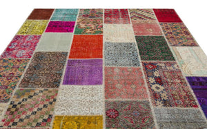 Apex Patchwork Carpet Naturel 20373 247 x 308 cm