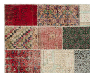 Apex Patchwork Carpet Naturel 20373 247 x 308 cm