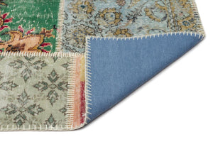 Apex Patchwork Carpet Naturel 20377 247 x 306 cm