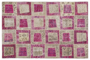 Apex patchwork carpet pink 2022 160 x 230 cm