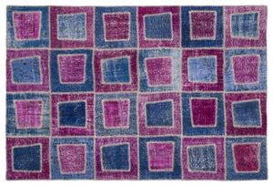 Apex patchwork carpet pink 2037 160 x 230 cm