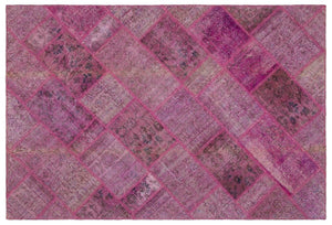 Apex patchwork carpet pink 21542 160 x 230 cm