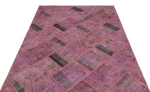 Apex patchwork carpet pink 21576 160 x 233 cm