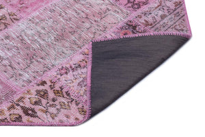 Apex patchwork carpet pink 26646 120 x 180 cm