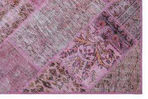 Apex patchwork carpet pink 26646 120 x 180 cm