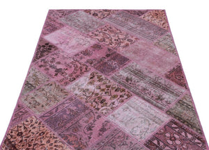 Apex patchwork carpet pink 26651 120 x 180 cm