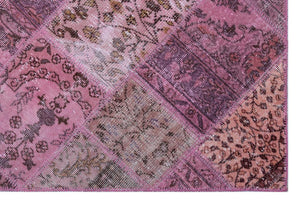 Apex patchwork carpet pink 26651 120 x 180 cm