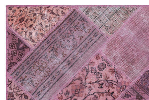 Apex patchwork carpet pink 26651 120 x 180 cm