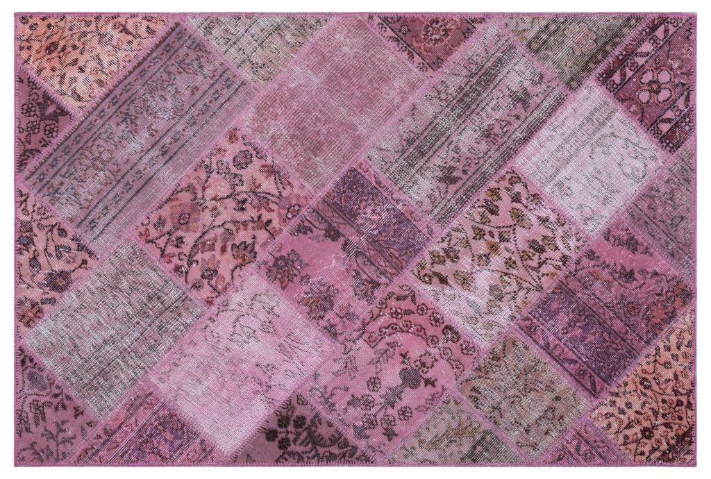 Apex patchwork carpet pink 26651 120 x 180 cm