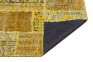 Apex patchwork carpet yellow 26163 80 x 150 cm