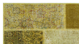 Apex patchwork carpet yellow 26187 80 x 150 cm