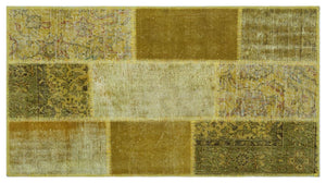 Apex patchwork carpet yellow 26187 80 x 150 cm