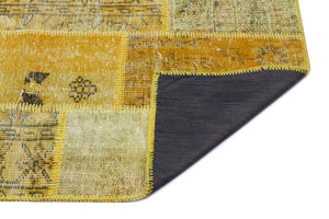 Apex patchwork carpet yellow 26188 80 x 150 cm