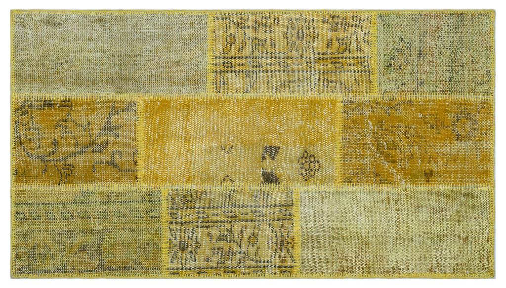 Apex patchwork carpet yellow 26188 80 x 150 cm