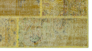 Apex Patchwork Halı Sarı 26199 80 x 150 cm