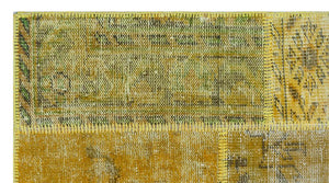 Apex Patchwork Halı Sarı 26199 80 x 150 cm
