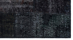 Apex Patchwork Carpet Black 24753 80 x 150 cm