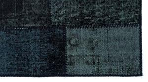 Apex patchwork carpet black 25885 80 x 150 cm