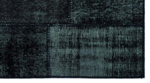 Apex Patchwork Carpet Black 25955 80 x 150 cm