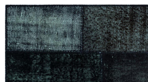 Apex Patchwork Carpet Black 25955 80 x 150 cm