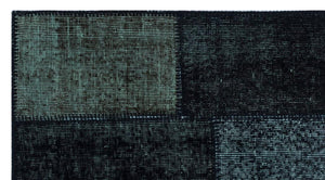 Apex Patchwork Carpet Black 26040 80 x 150 cm
