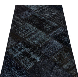 Apex Patchwork Carpet Black 26099 80 x 150 cm