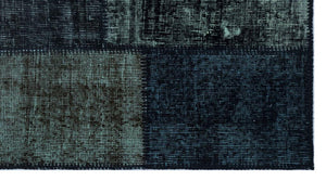 Apex Patchwork Halı Siyah 26104 80 x 150 cm