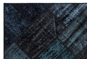 Apex Patchwork Carpet Black 26289 120 x 180 cm