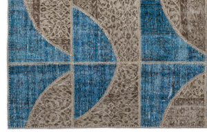 Apex Patchwork Carpet Turquoise 2090 160 x 230 cm