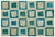 Apex Patchwork Carpet Turquoise 21819 160 x 242 cm