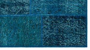 Apex Patchwork Carpet Turquoise 24740 80 x 150 cm