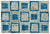 Apex Patchwork Carpet Turquoise 25180 120 x 180 cm