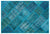 Apex Patchwork Carpet Turquoise 26252 120 x 180 cm