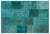 Apex Patchwork Carpet Turquoise 26297 160 x 230 cm