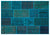 Apex Patchwork Carpet Turquoise 26385 160 x 230 cm